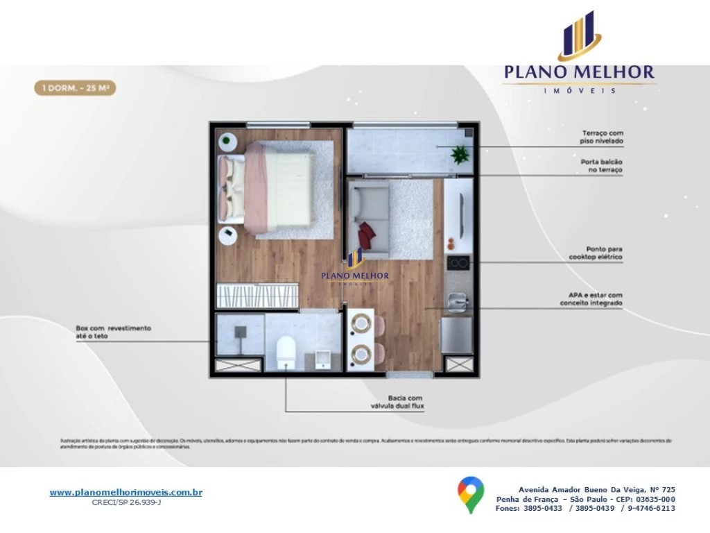 Apartamento, 2 quartos, 28 m² - Foto 29