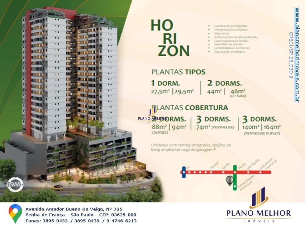 Apartamento, 1 quarto, 27 m² - Foto 1