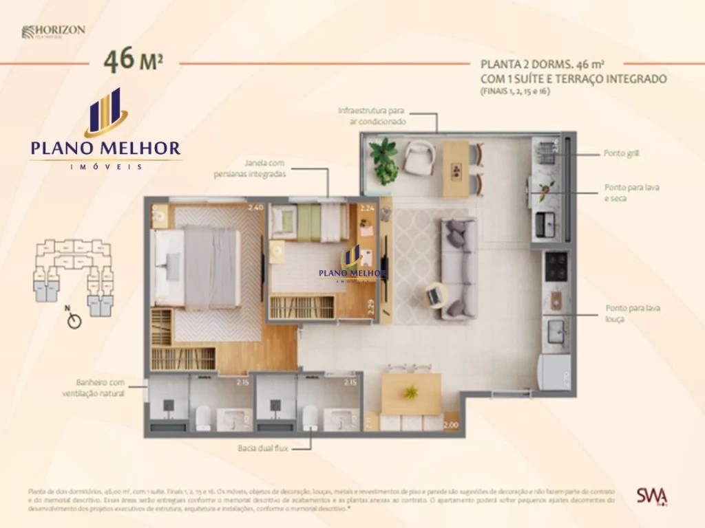 Apartamento, 1 quarto, 27 m² - Foto 13