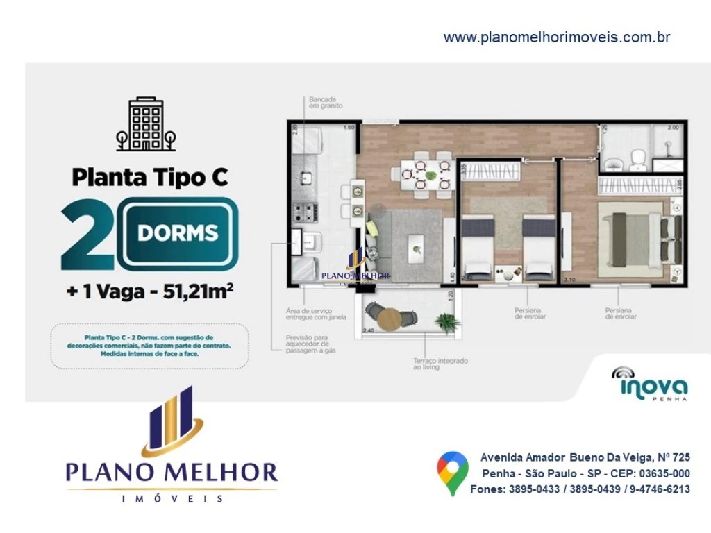Apartamento, 2 quartos, 48 m² - Foto 11