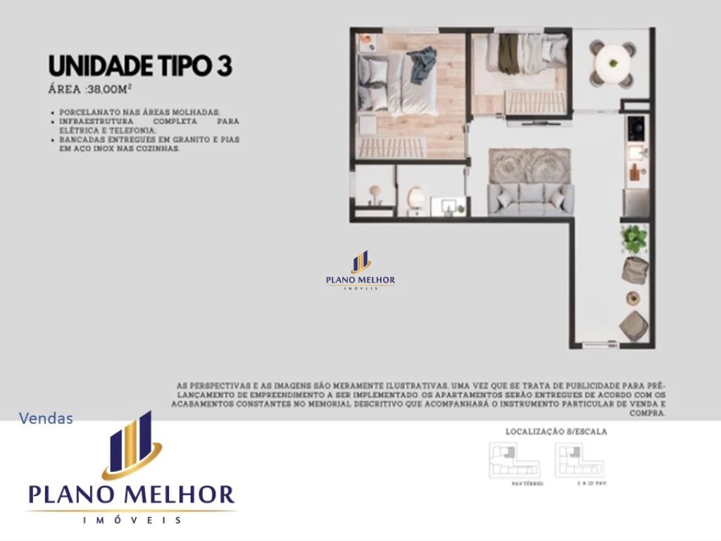 Apartamento, 2 quartos, 37 m² - Foto 14