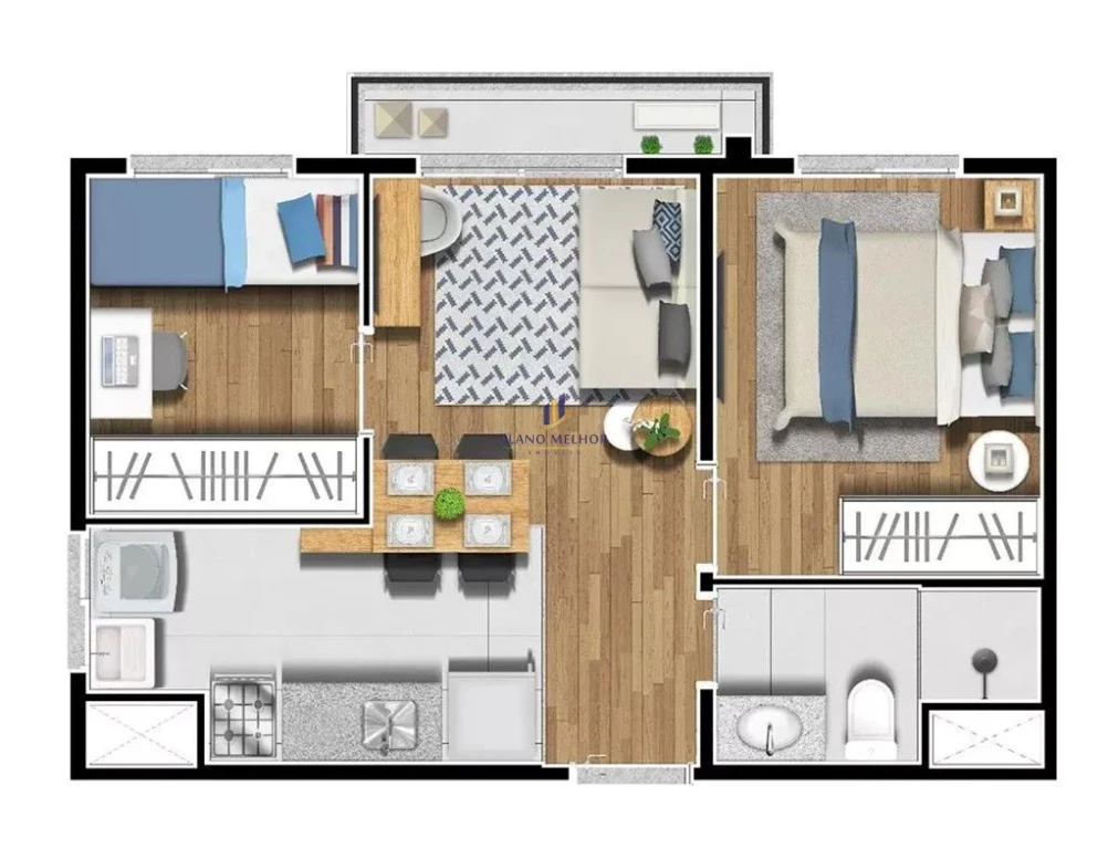 Apartamento, 2 quartos, 36 m² - Foto 12