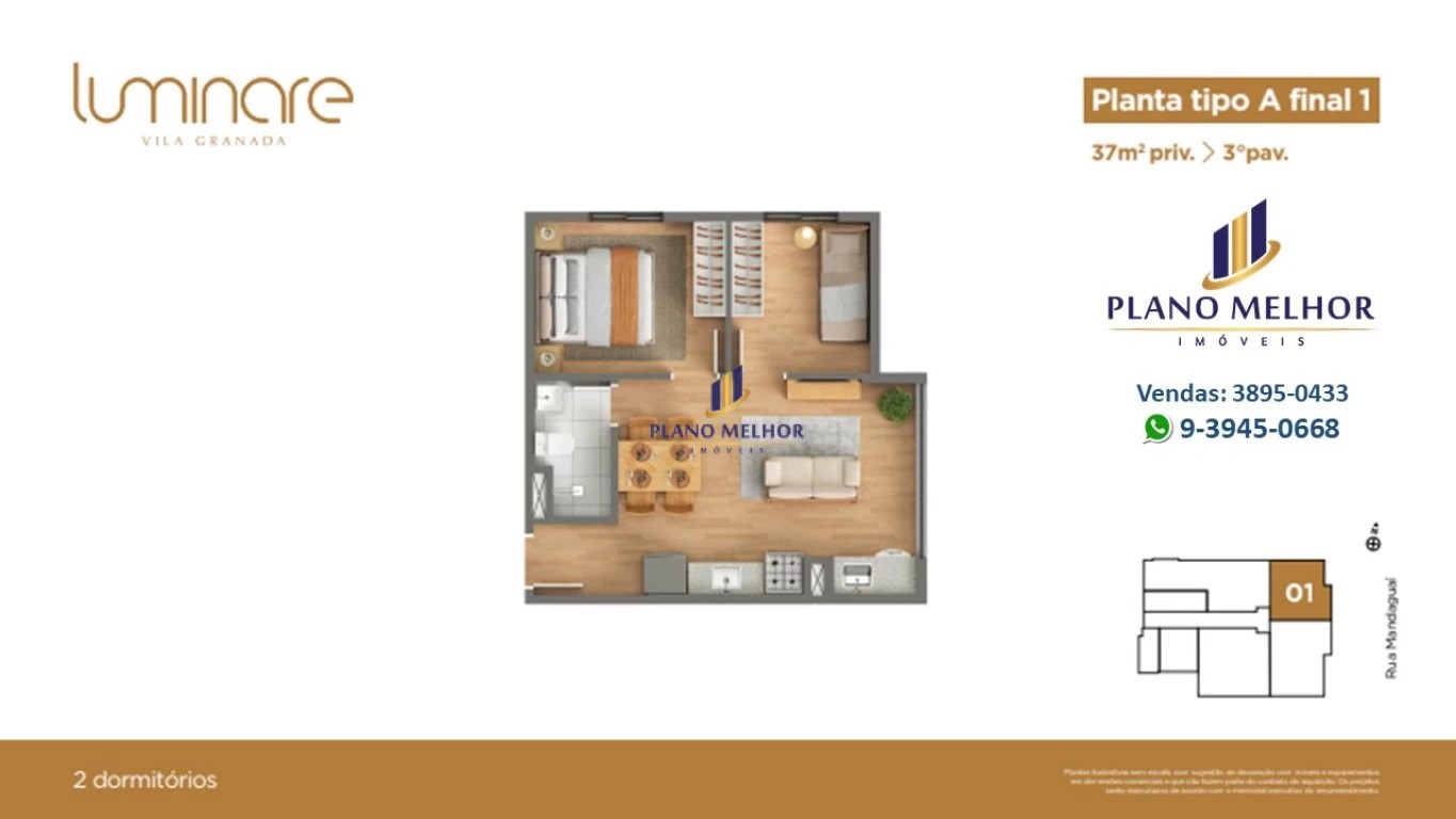 Apartamento, 2 quartos, 37 m² - Foto 20