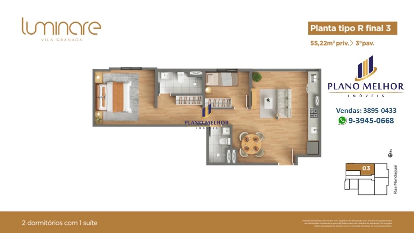 Apartamento, 2 quartos, 37 m² - Foto 22