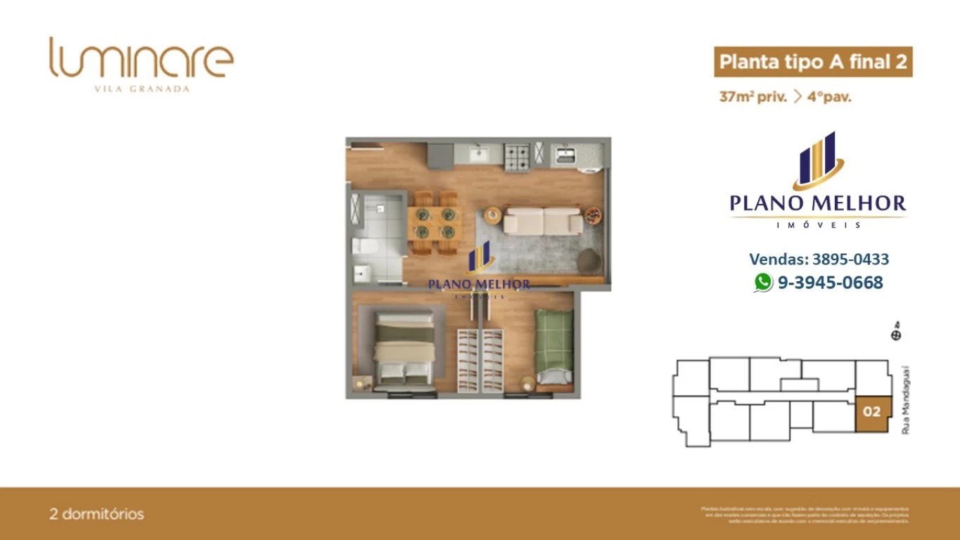 Apartamento, 2 quartos, 37 m² - Foto 25