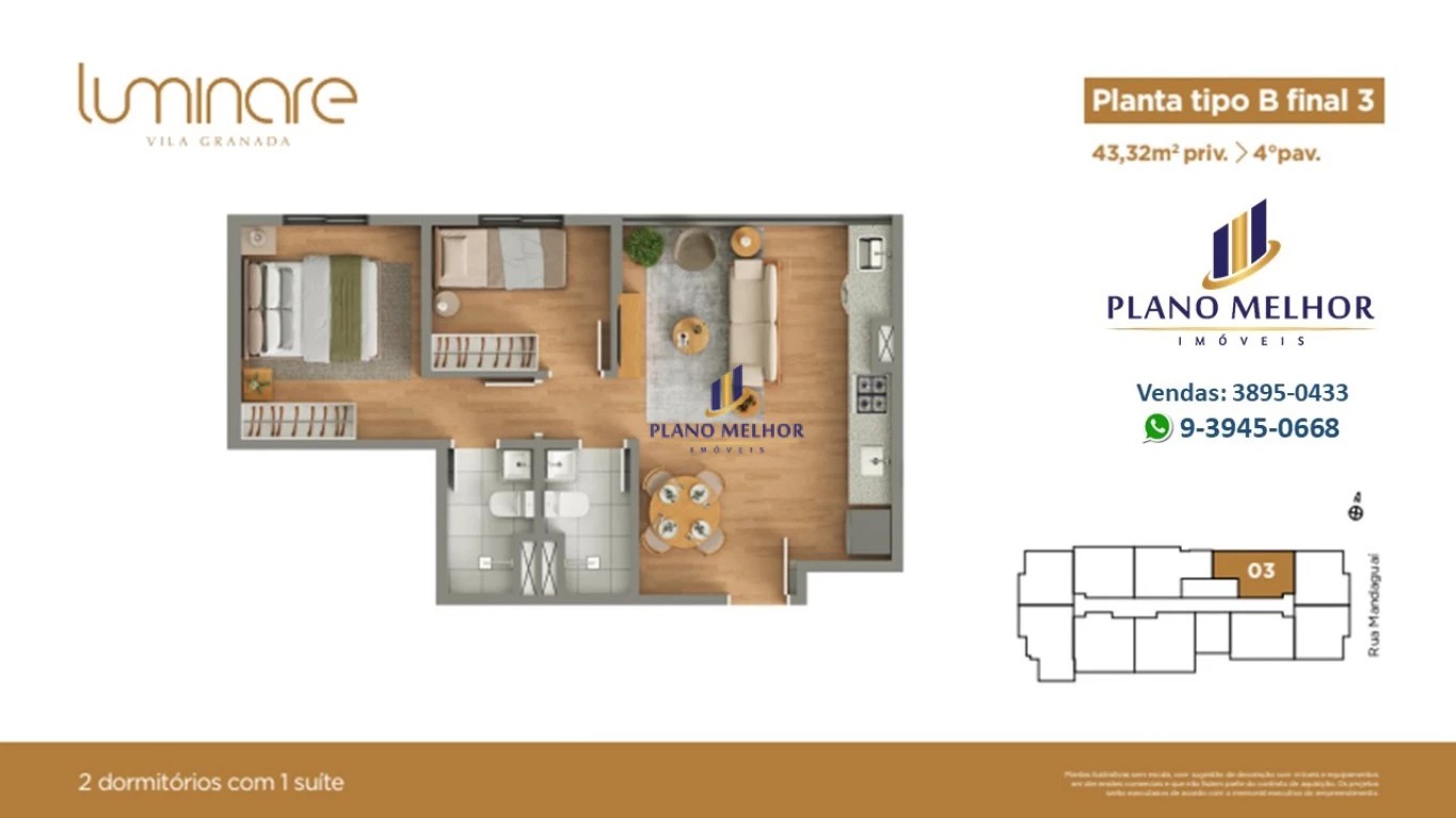 Apartamento, 2 quartos, 37 m² - Foto 26
