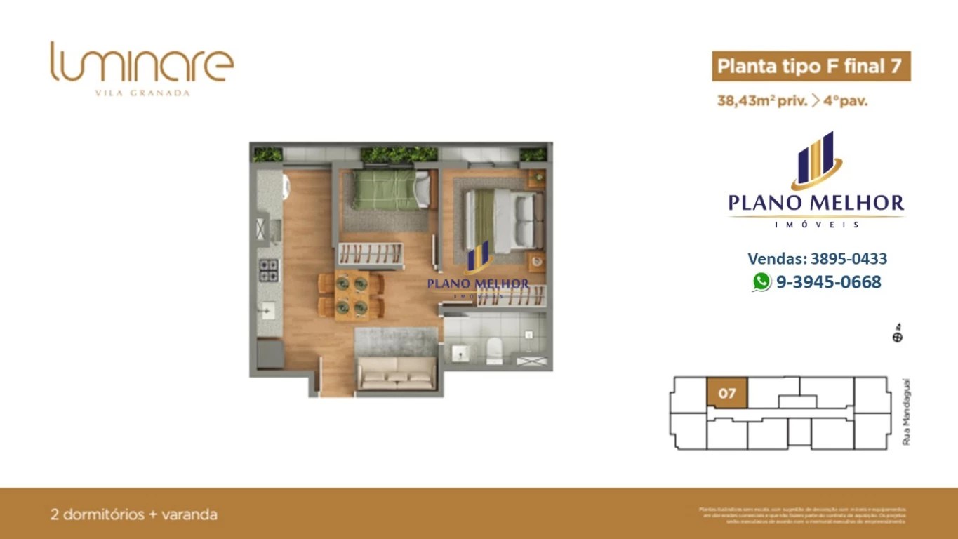 Apartamento, 2 quartos, 37 m² - Foto 30