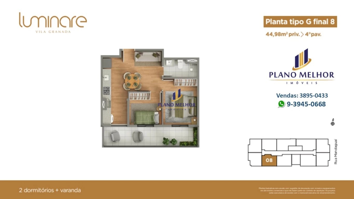 Apartamento, 2 quartos, 37 m² - Foto 31