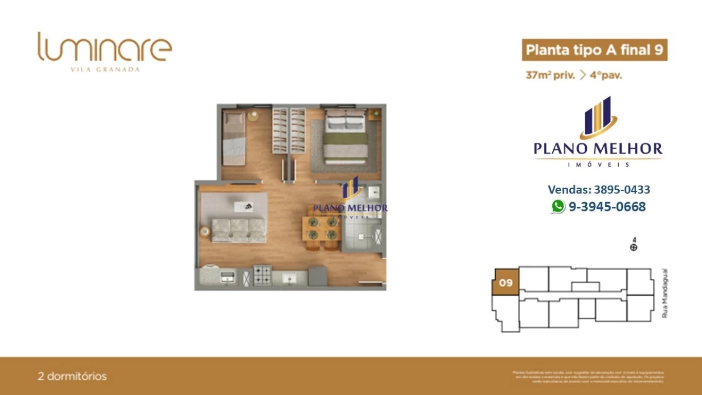 Apartamento, 2 quartos, 37 m² - Foto 32