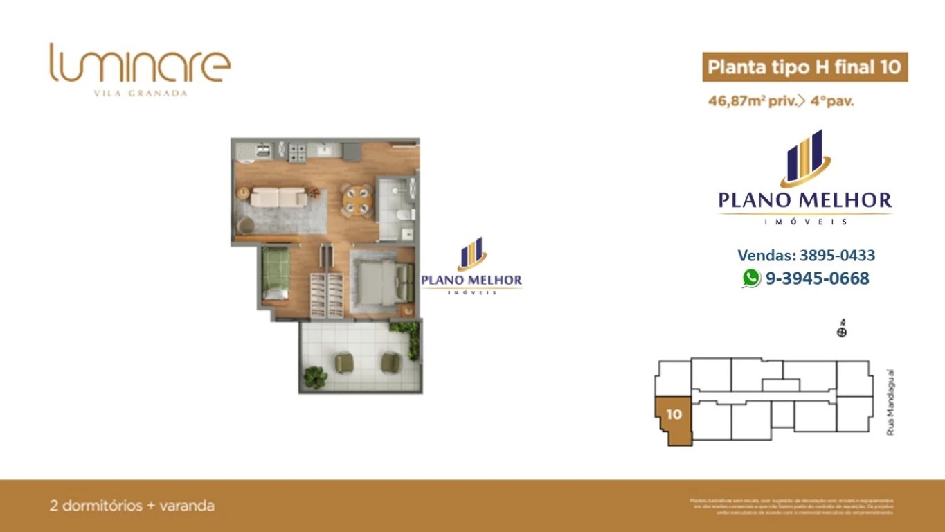 Apartamento, 2 quartos, 37 m² - Foto 33
