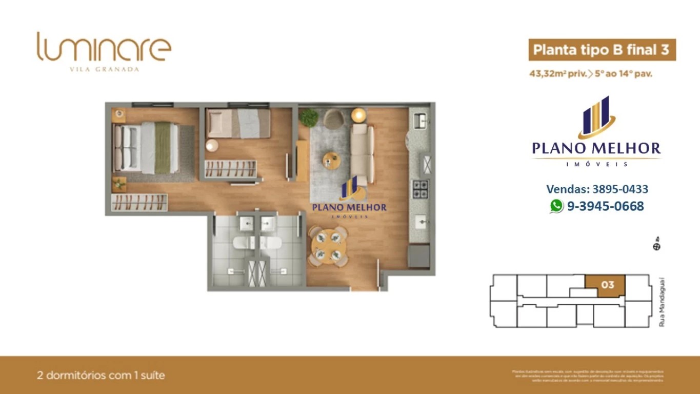 Apartamento, 2 quartos, 37 m² - Foto 36