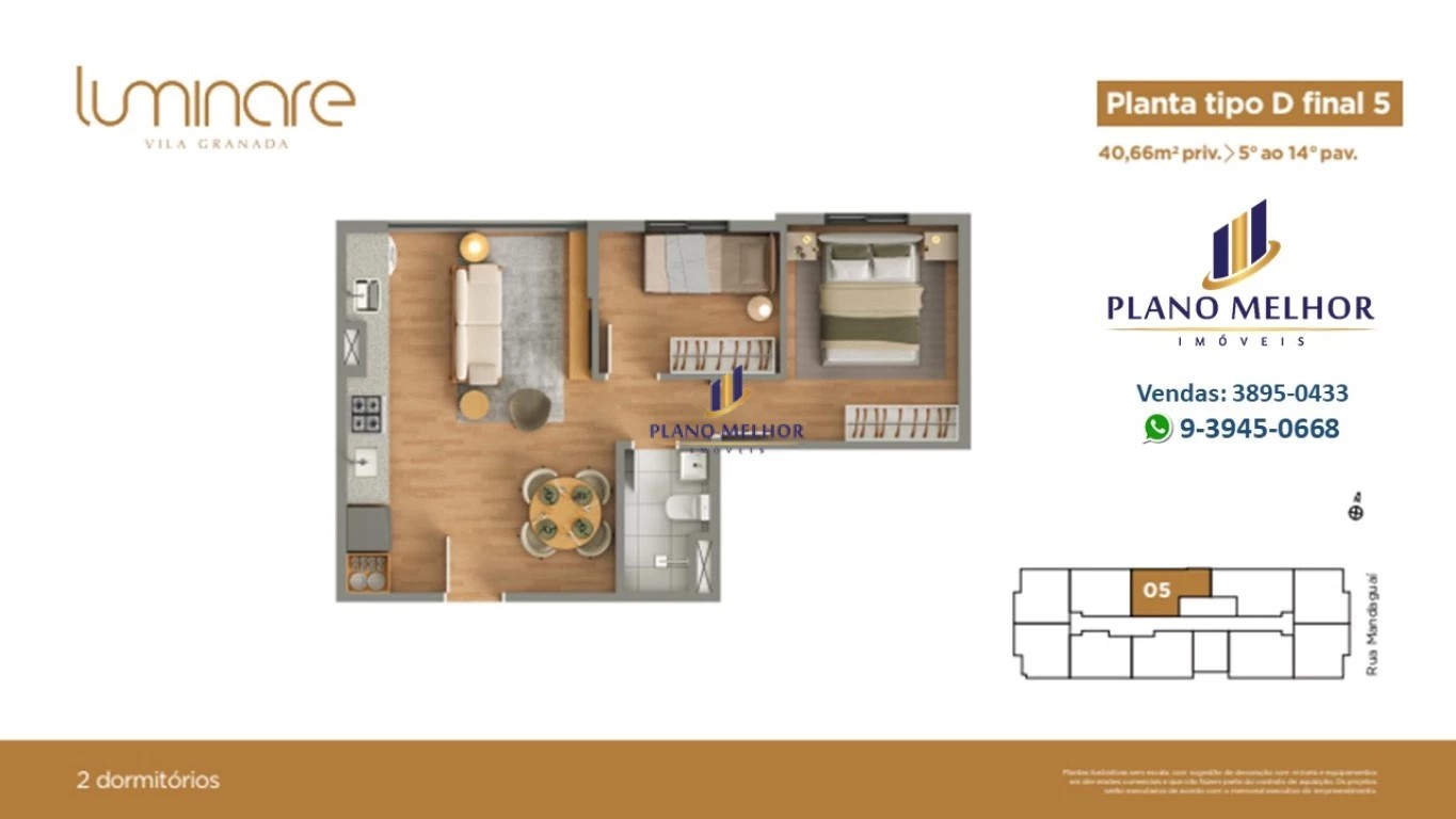 Apartamento, 2 quartos, 37 m² - Foto 38