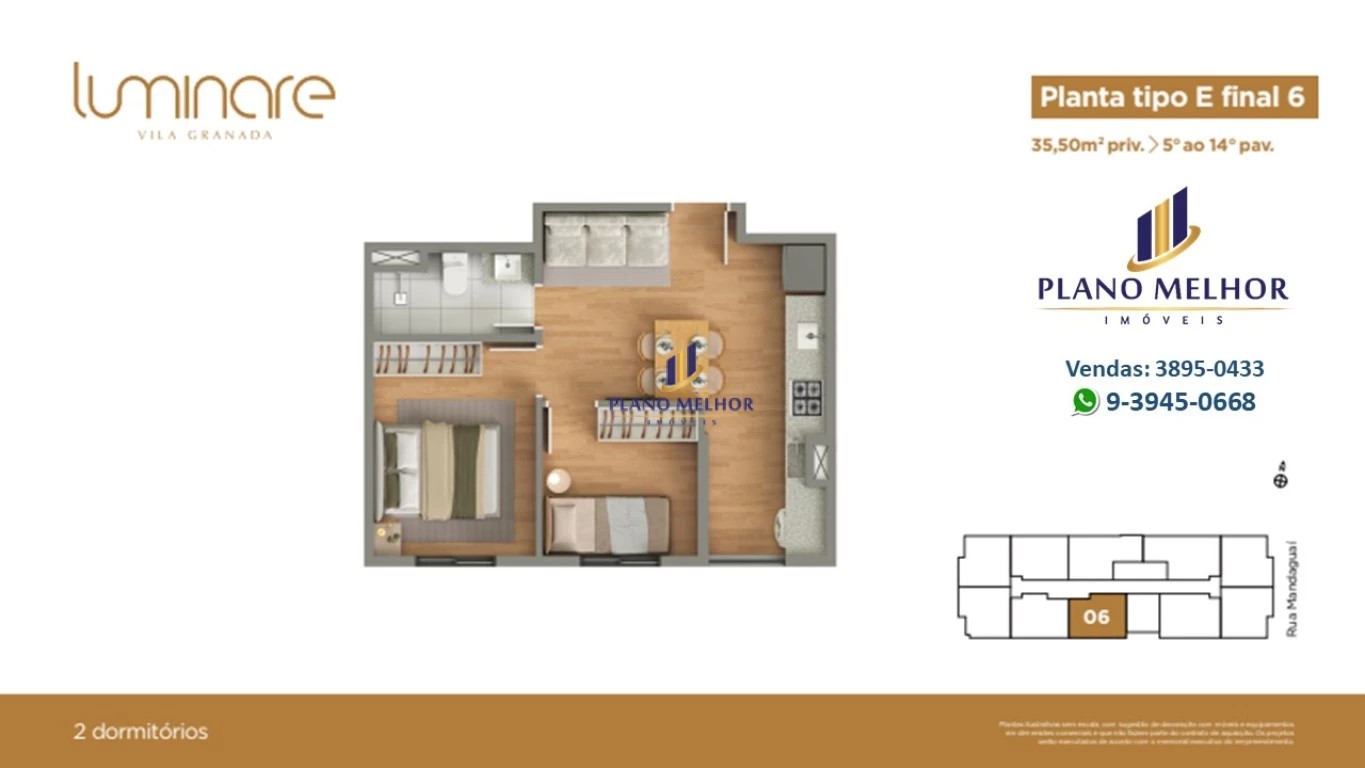 Apartamento, 2 quartos, 37 m² - Foto 39