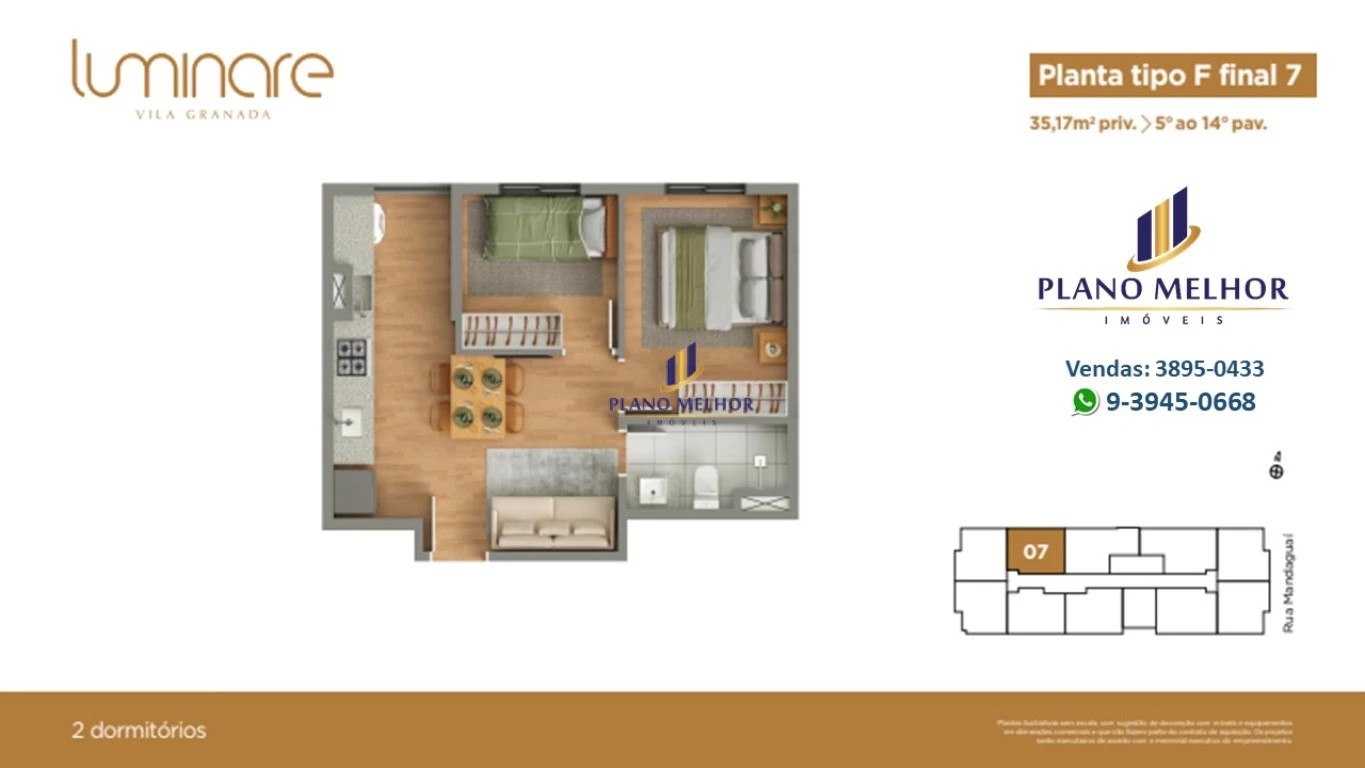 Apartamento, 2 quartos, 37 m² - Foto 40