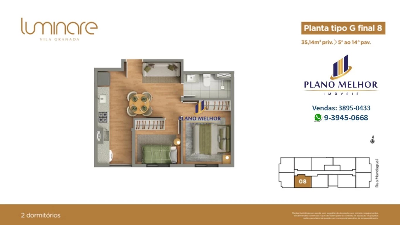 Apartamento, 2 quartos, 37 m² - Foto 41