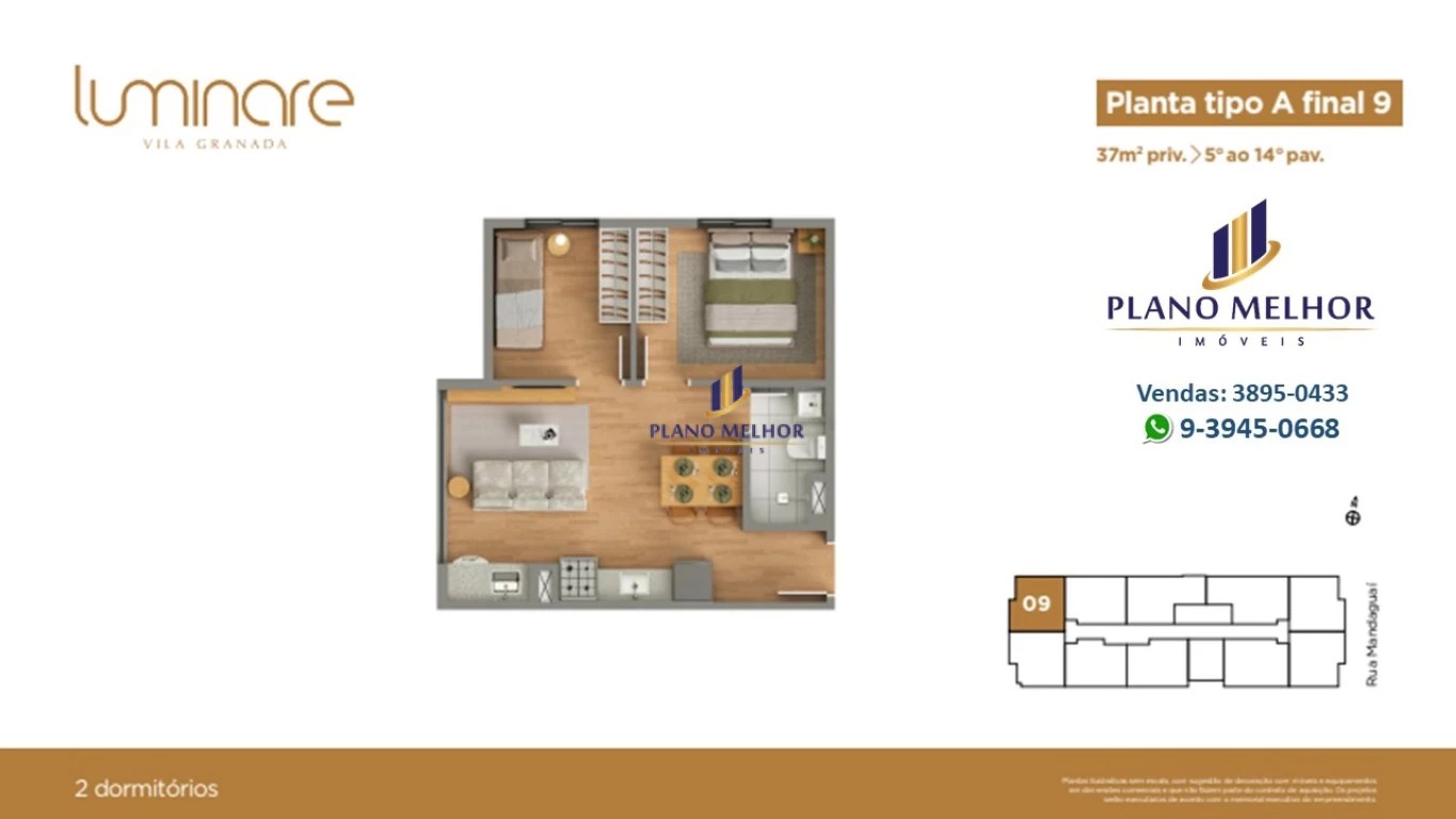 Apartamento, 2 quartos, 37 m² - Foto 42