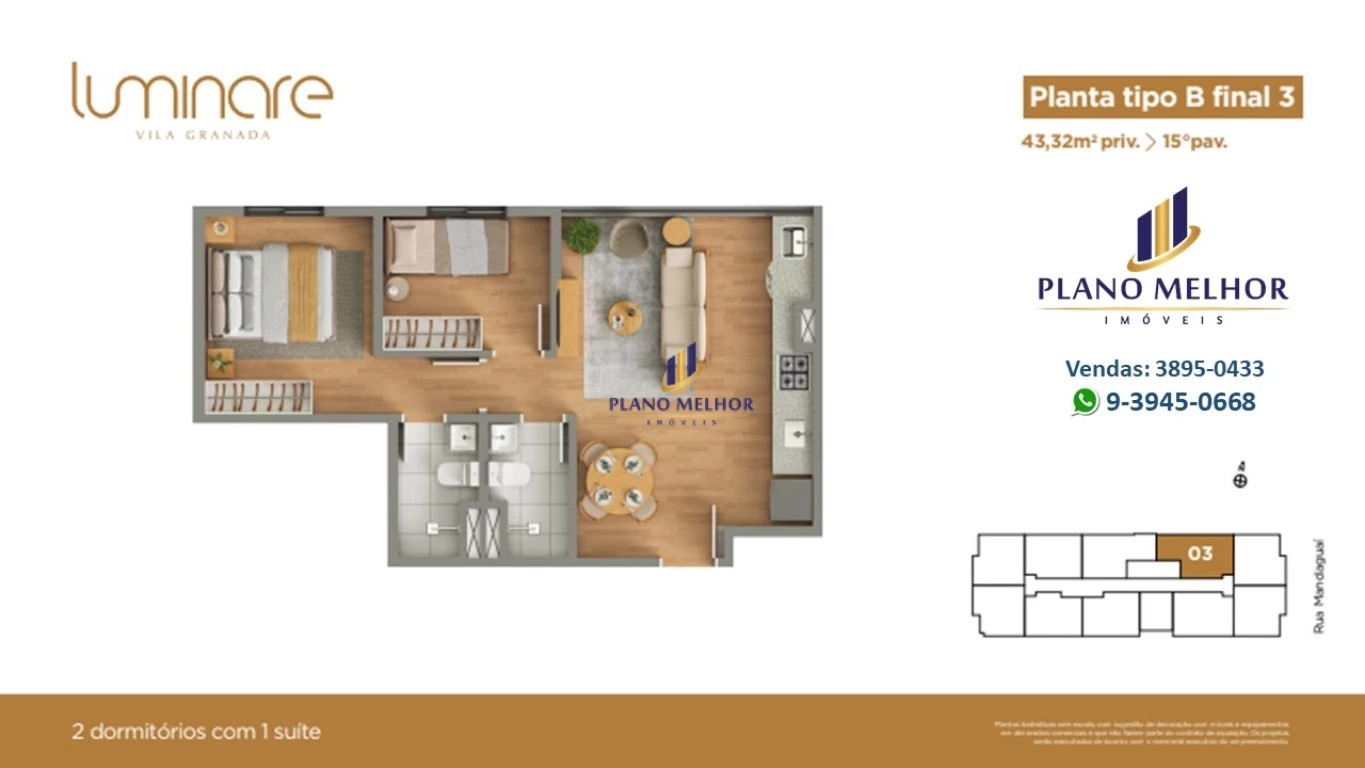 Apartamento, 2 quartos, 37 m² - Foto 46