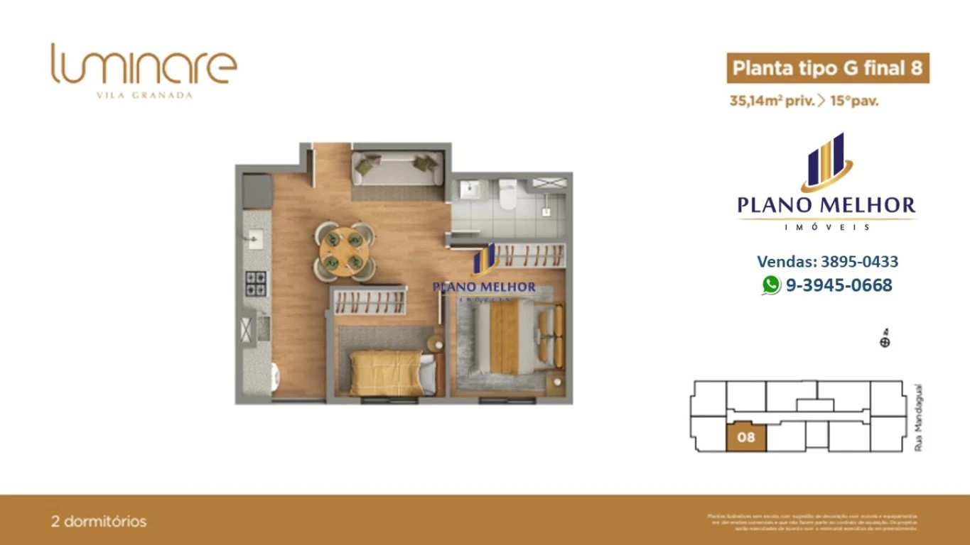 Apartamento, 2 quartos, 37 m² - Foto 51