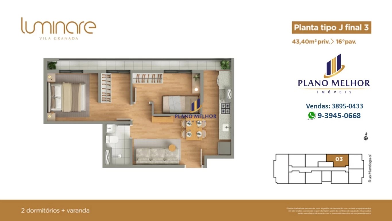 Apartamento, 2 quartos, 37 m² - Foto 56