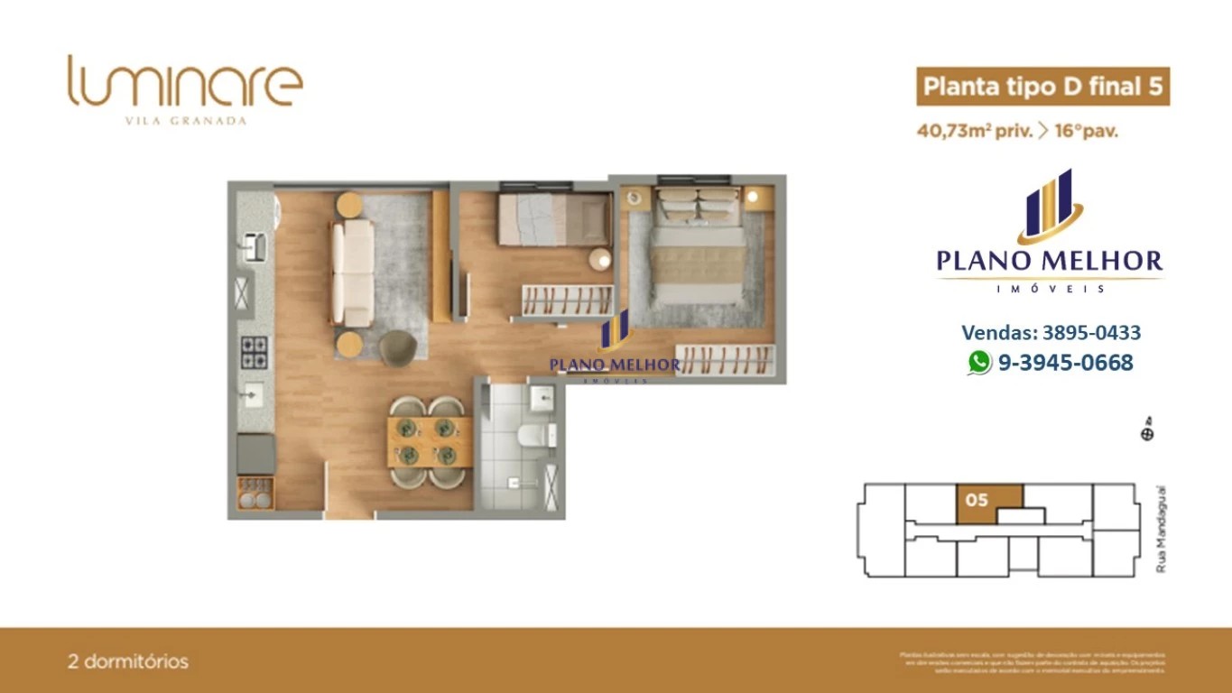Apartamento, 2 quartos, 37 m² - Foto 58