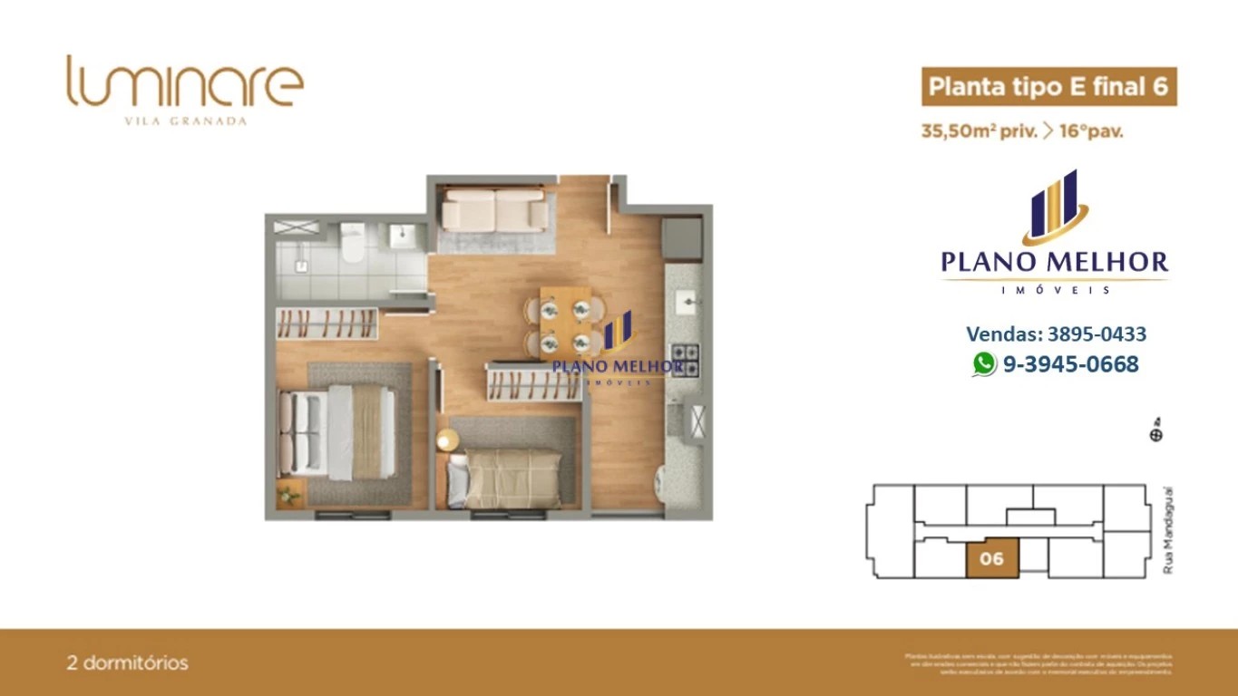 Apartamento, 2 quartos, 37 m² - Foto 59