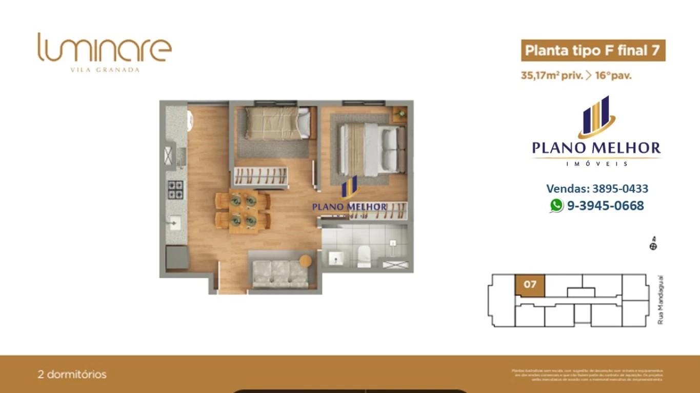 Apartamento, 2 quartos, 37 m² - Foto 60