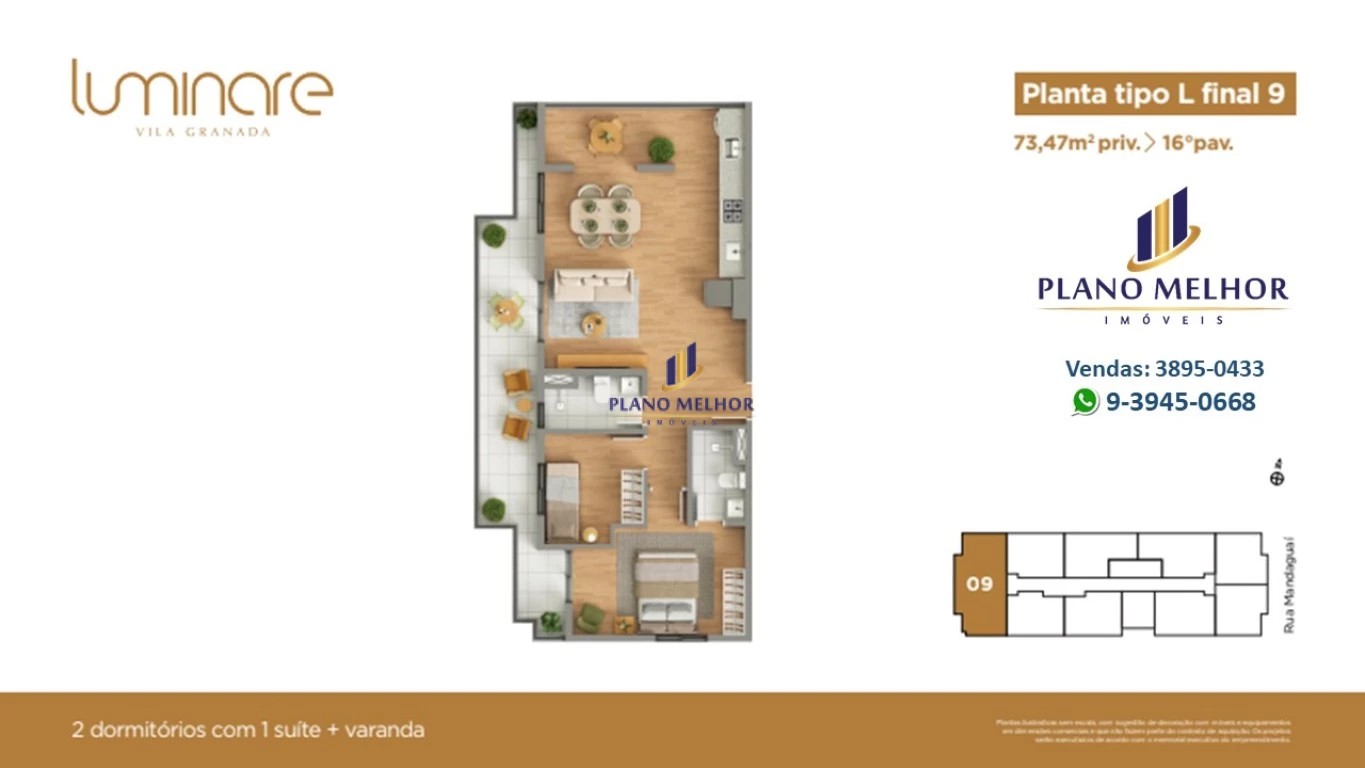 Apartamento, 2 quartos, 37 m² - Foto 62