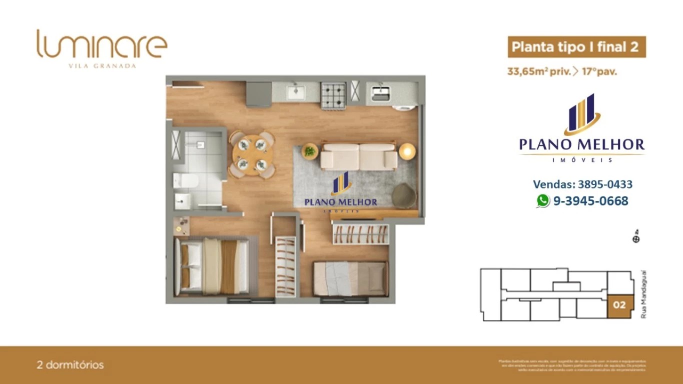 Apartamento, 2 quartos, 37 m² - Foto 64