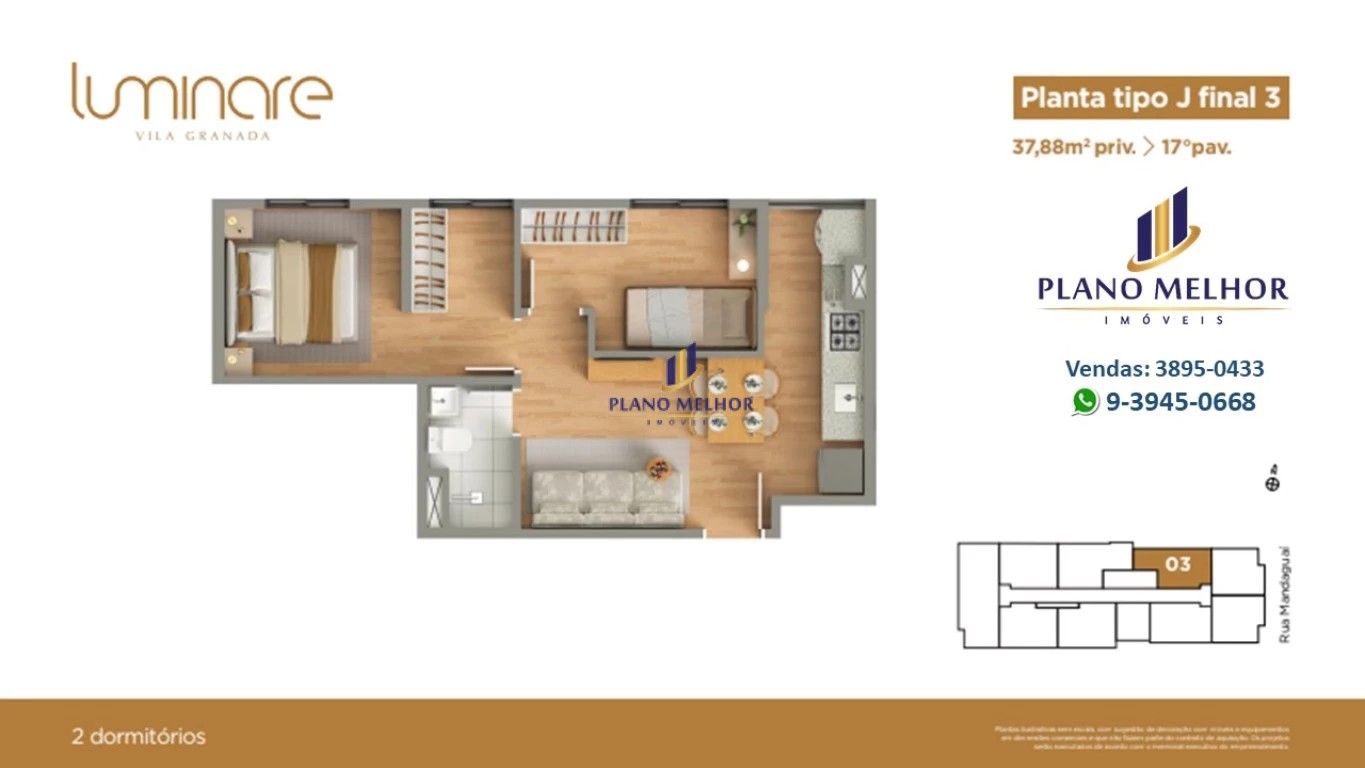 Apartamento, 2 quartos, 37 m² - Foto 65