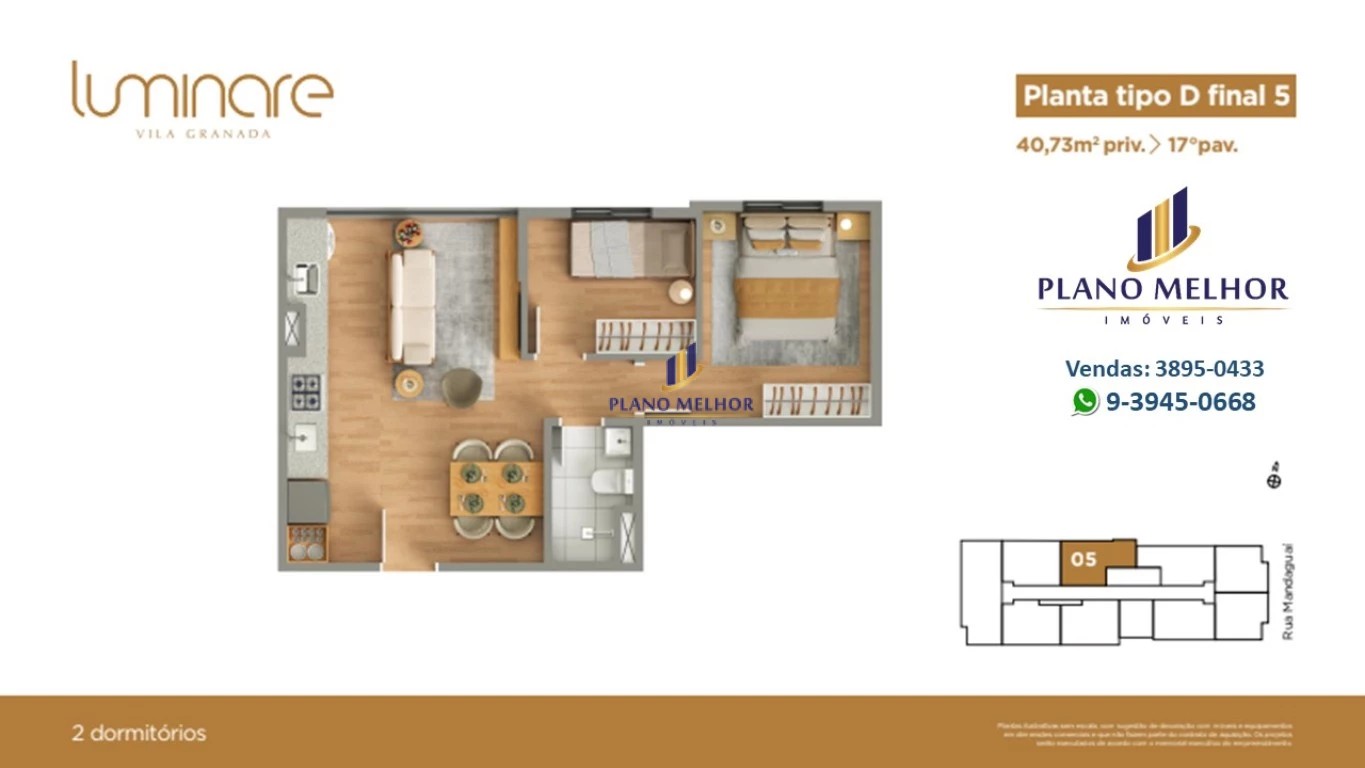 Apartamento, 2 quartos, 37 m² - Foto 67