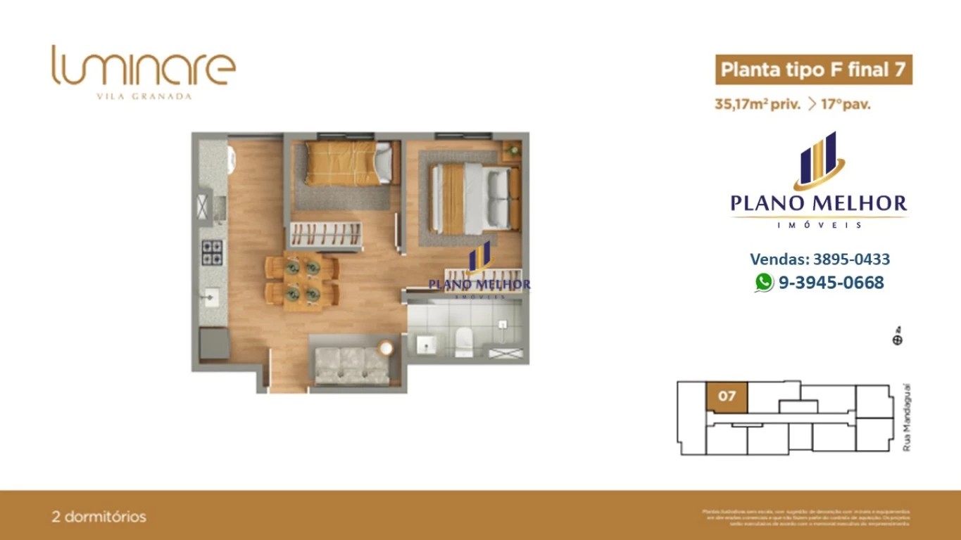 Apartamento, 2 quartos, 37 m² - Foto 69