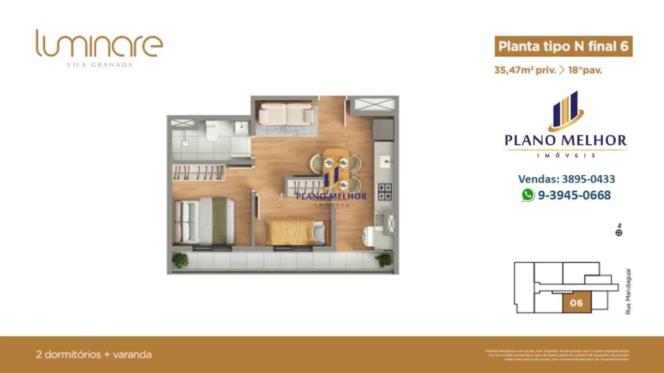 Apartamento, 2 quartos, 37 m² - Foto 73