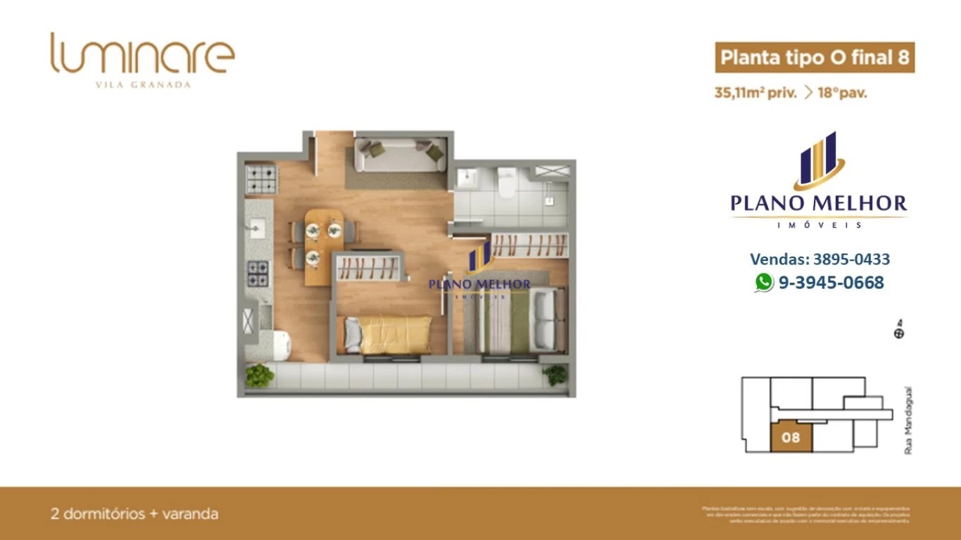 Apartamento, 2 quartos, 37 m² - Foto 75