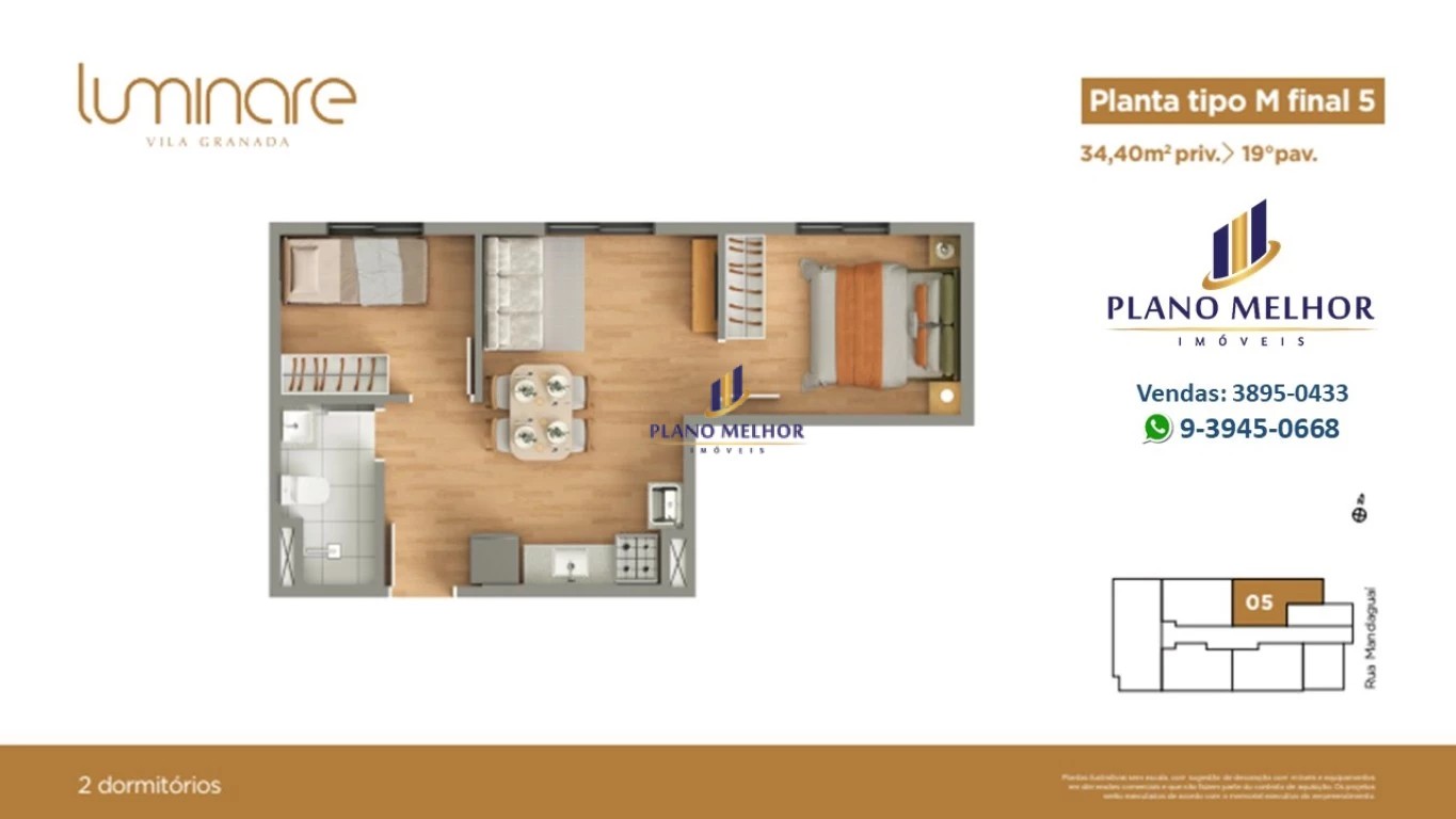 Apartamento, 2 quartos, 37 m² - Foto 77