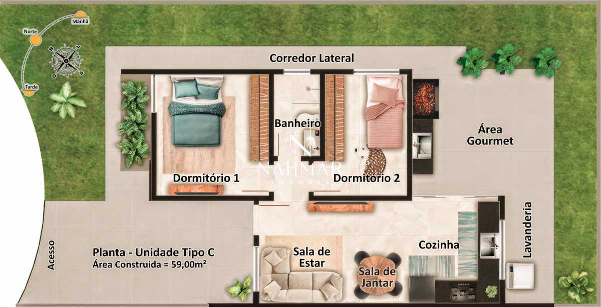 Casa de Condomínio, 2 quartos - Foto 16
