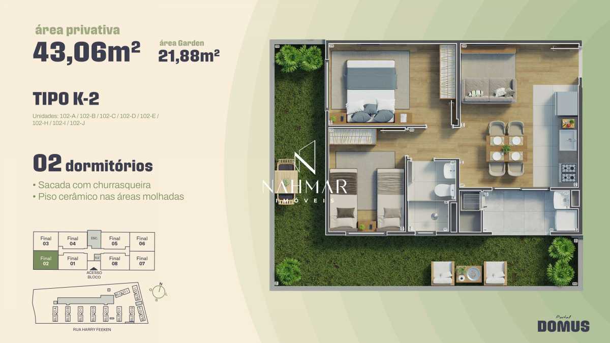 Apartamento, 2 quartos, 42 m² - Foto 22
