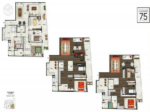 Apartamento à venda com 3 quartos, 131m² - Foto 3